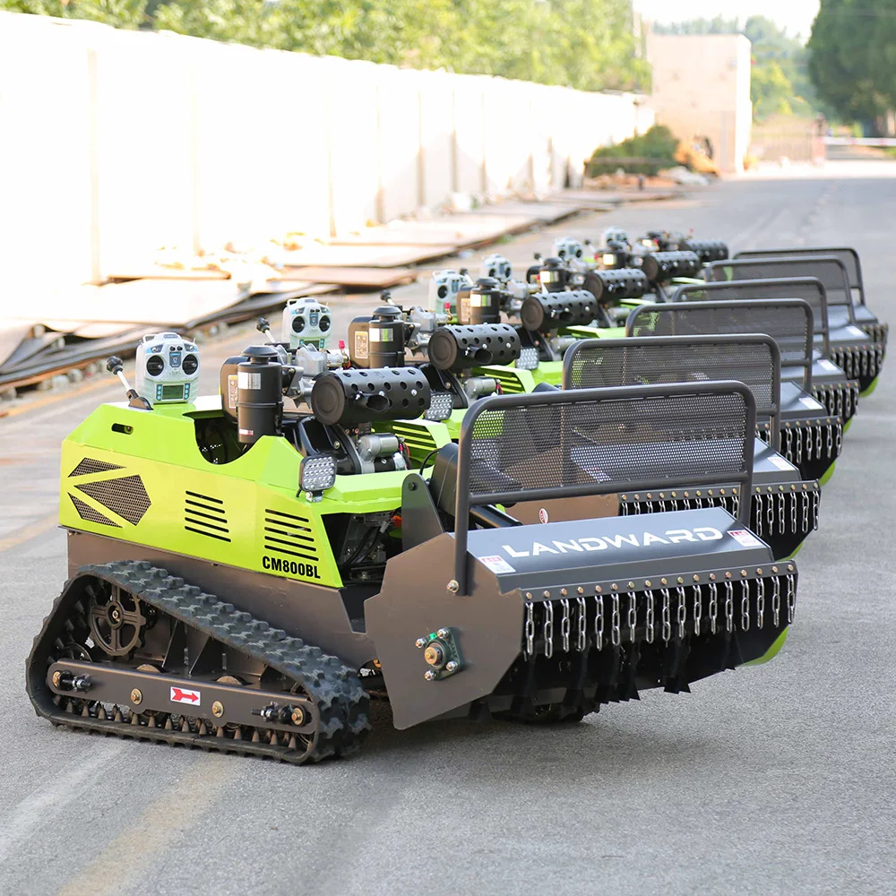 Leistungsstarker Raupen-Robotermäher mit EURO-5-Dieselmotor und Funkfernbedienung, für Hanglagen