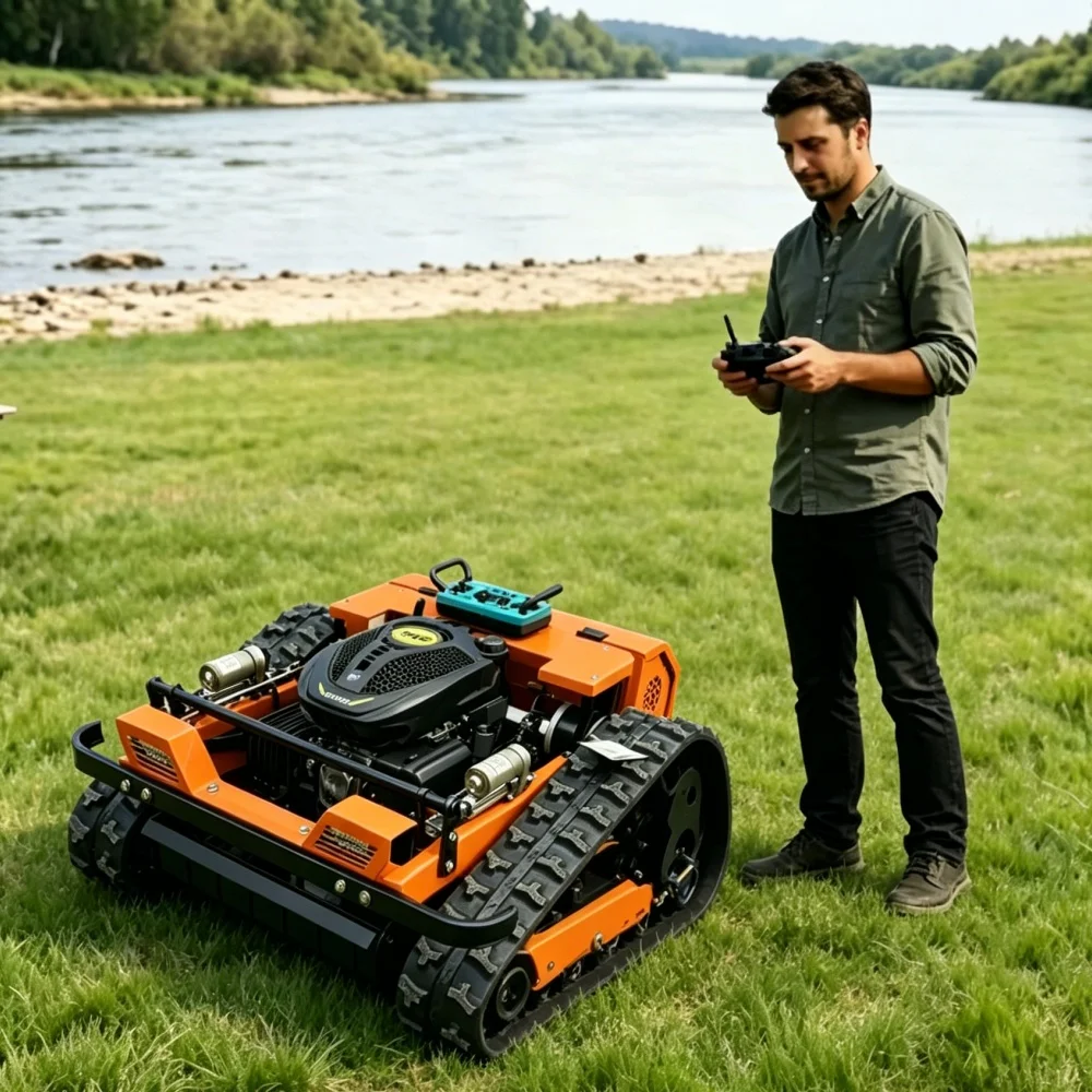 Ferngesteuerter Gelände-Mähroboter, individuell anpassbar, einfaches Design, für den Garten