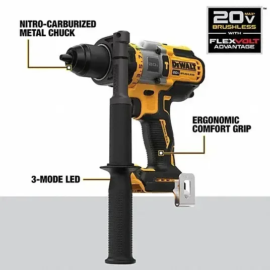 DEWALT DCD999 Akku-Schlagbohrschrauber-Kit 1/2 Zoll, bürstenlos, 20 V, 38.250 Schläge/min, 126 Nm, mit Akku-Ladegerät – Bild 5