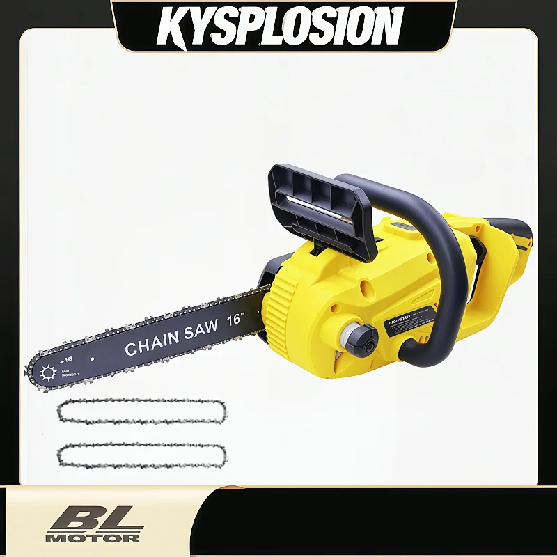 Akku-Kettensäge 40 V (2 x 20 V MAX) mit 16-Zoll-Schwert und bürstenlosem Motor, für DeWALT 20-V-Akkus